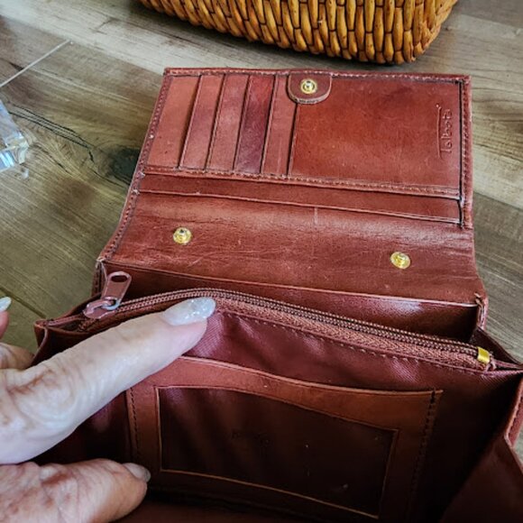 Talbots Woven Leather Wallet/Clutch - Picture 8 of 14